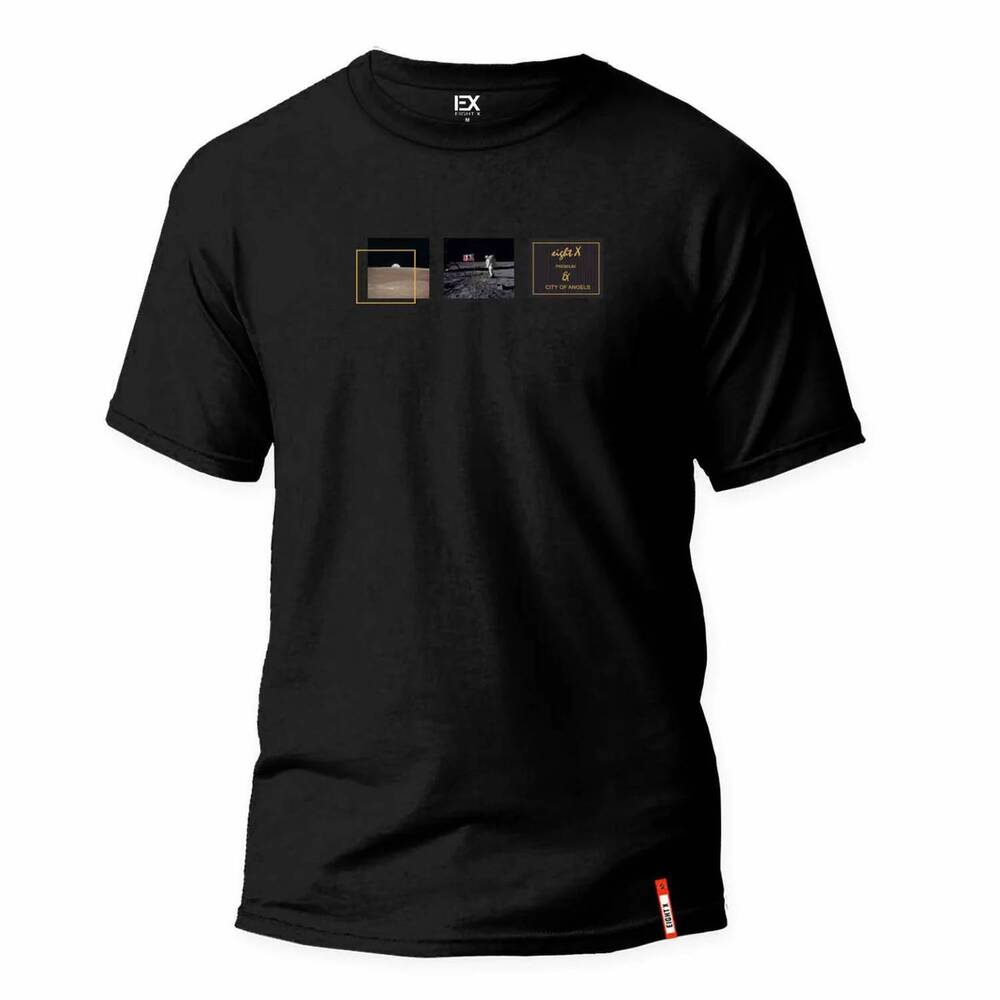 NEW EIGHT X men's one giant leap street t-shirt in black